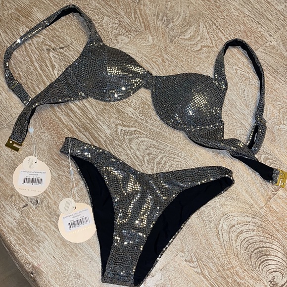 Nwt Nookie Beach disco Guizio sparkle bikini small - Picture 7 of 8